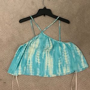 Cute blue tiedye forever 21 top, great for summer, never worn